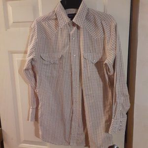 Panhandle Slim Men's Pearl Snap Button Up Shirt Size L WPL 6008